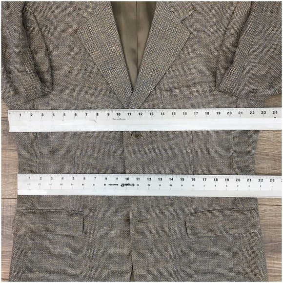 Norm Thompson Mens Blazer Sport Coat Casual Jacket Size 42R Vintage‎ Silk Suit - Picture 12 of 14